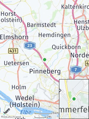 Here Map of Kummerfeld bei Pinneberg