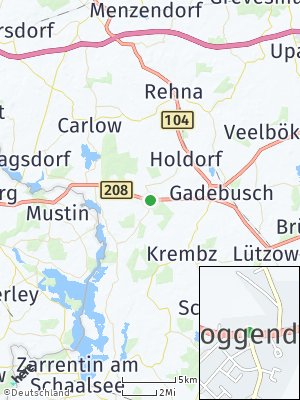 Here Map of Roggendorf bei Gadebusch