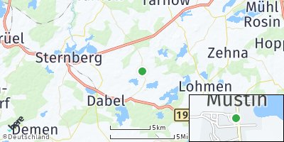 Google Map of Mustin bei Sternberg