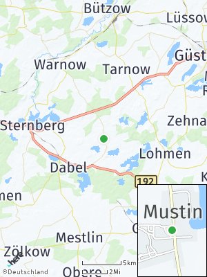 Here Map of Mustin bei Sternberg