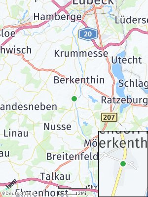 Here Map of Niendorf bei Berkenthin