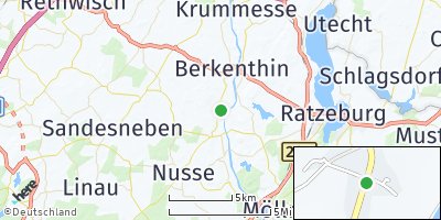 Google Map of Niendorf bei Berkenthin