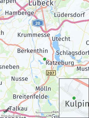Here Map of Kulpin bei Ratzeburg
