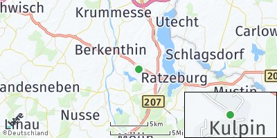 Google Map of Kulpin bei Ratzeburg