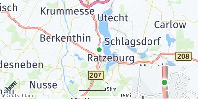 Google Map of Einhaus bei Ratzeburg