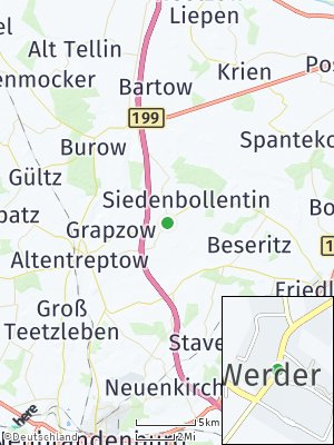 Here Map of Werder bei Altentreptow