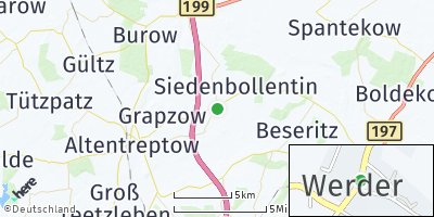 Google Map of Werder bei Altentreptow