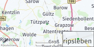 Google Map of Pripsleben