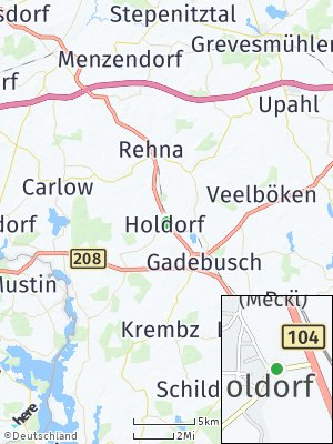 Here Map of Holdorf bei Gadebusch