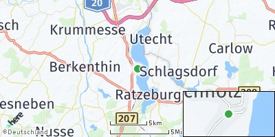 Google Map of Buchholz bei Ratzeburg