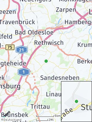 Here Map of Stubben bei Bad Oldesloe