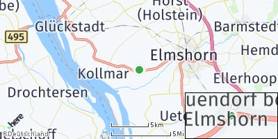 Google Map of Neuendorf bei Elmshorn