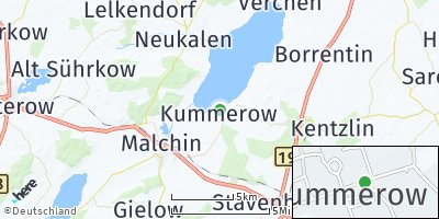 Google Map of Kummerow bei Malchin