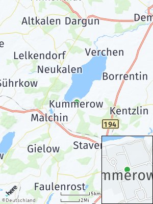 Here Map of Kummerow bei Malchin