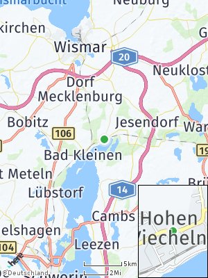 Here Map of Hohen Viecheln