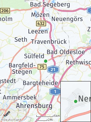Here Map of Neritz bei Bad Oldesloe