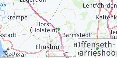 Google Map of Klein Offenseth-Sparrieshoop