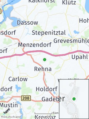 Here Map of Vitense bei Rehna