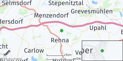 Google Map of Vitense bei Rehna
