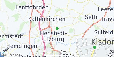 Google Map of Kisdorf