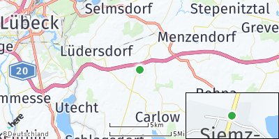 Google Map of Niendorf bei Schönberg