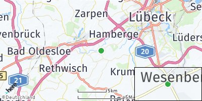 Google Map of Klein Wesenberg