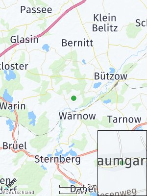 Here Map of Baumgarten bei Bützow