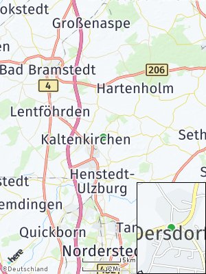 Here Map of Oersdorf bei Neumünster