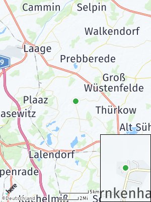 Here Map of Warnkenhagen bei Teterow