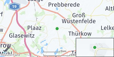 Google Map of Warnkenhagen bei Teterow