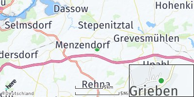 Google Map of Grieben bei Grevesmühlen