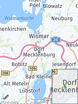 Here Map of Dorf Mecklenburg