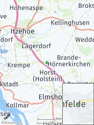 Here Map of Hohenfelde bei Elmshorn