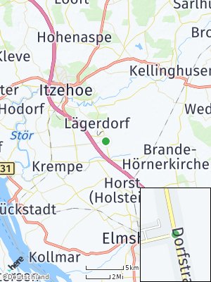 Here Map of Rethwisch bei Lägerdorf