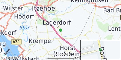 Google Map of Rethwisch bei Lägerdorf