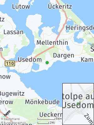 Here Map of Stolpe auf Usedom