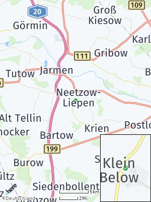 Here Map of Klein Below