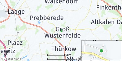 Google Map of Groß Wüstenfelde
