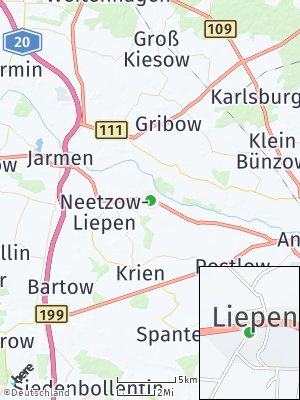Here Map of Liepen bei Anklam