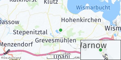 Google Map of Warnow bei Grevesmühlen