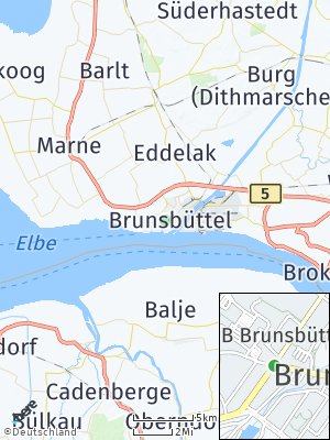 Here Map of Brunsbüttel