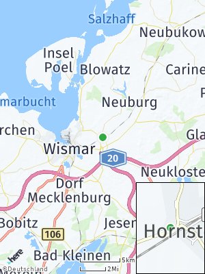 Here Map of Hornstorf bei Wismar
