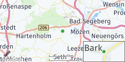 Google Map of Bark bei Bad Segeberg