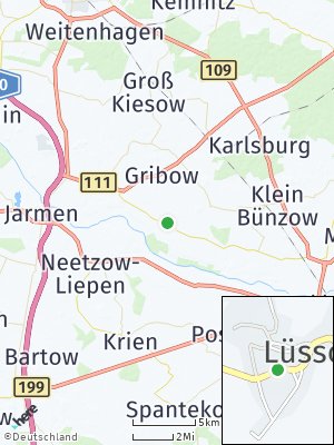 Here Map of Lüssow bei Greifswald