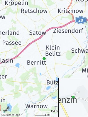 Here Map of Penzin bei Bützow