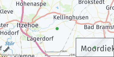 Google Map of Moordiek bei Westermoor