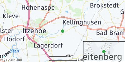 Google Map of Breitenberg bei Itzehoe