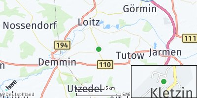 Google Map of Kletzin