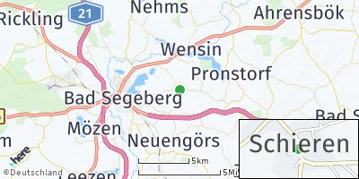 Google Map of Schieren bei Bad Segeberg
