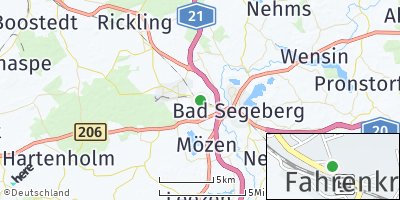 Google Map of Fahrenkrug